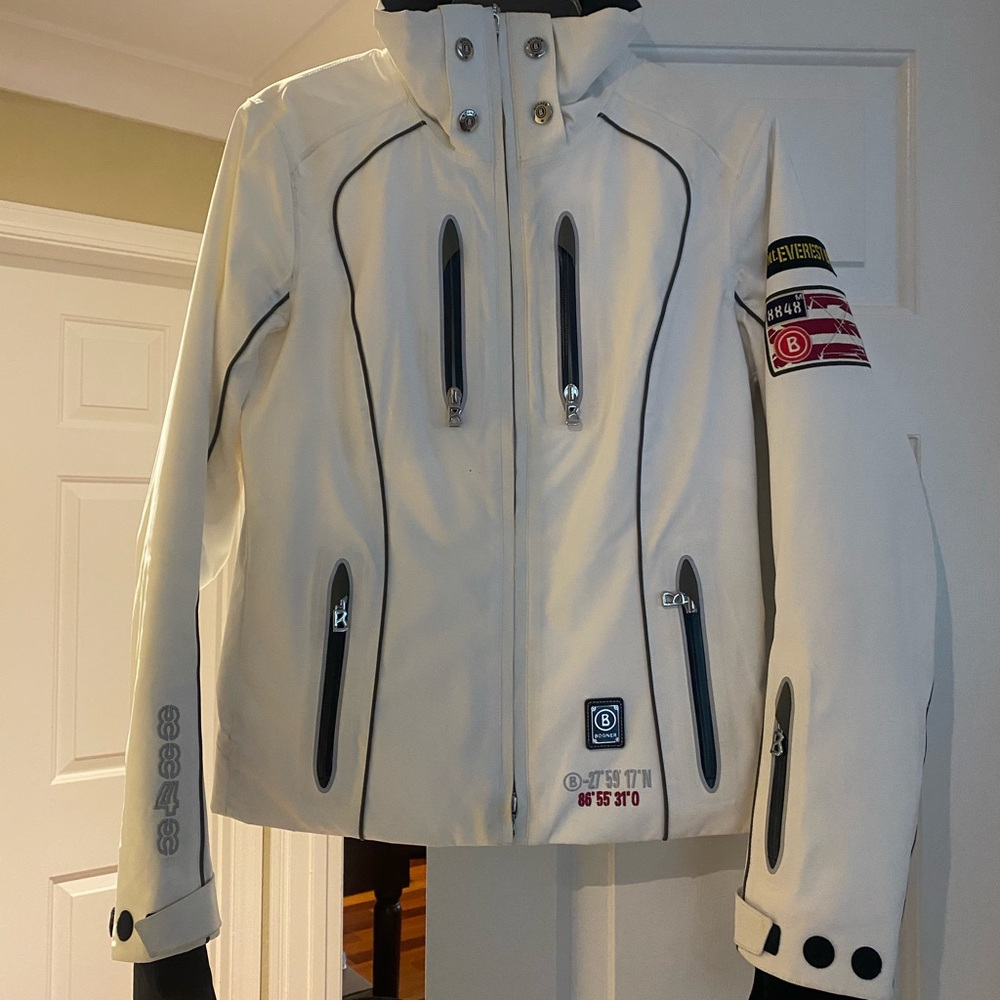 Bogner Sagarmatha Ski Jacket White Size S - Picture 2 of 11